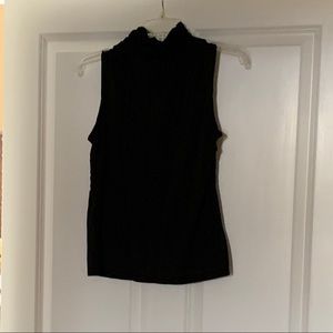 Black sleeveless top